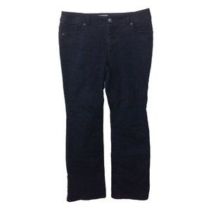 Chico's So Slimming Womens Jeans Sz 0.5 = US 6 Short 32x29 Embellished Bootcut